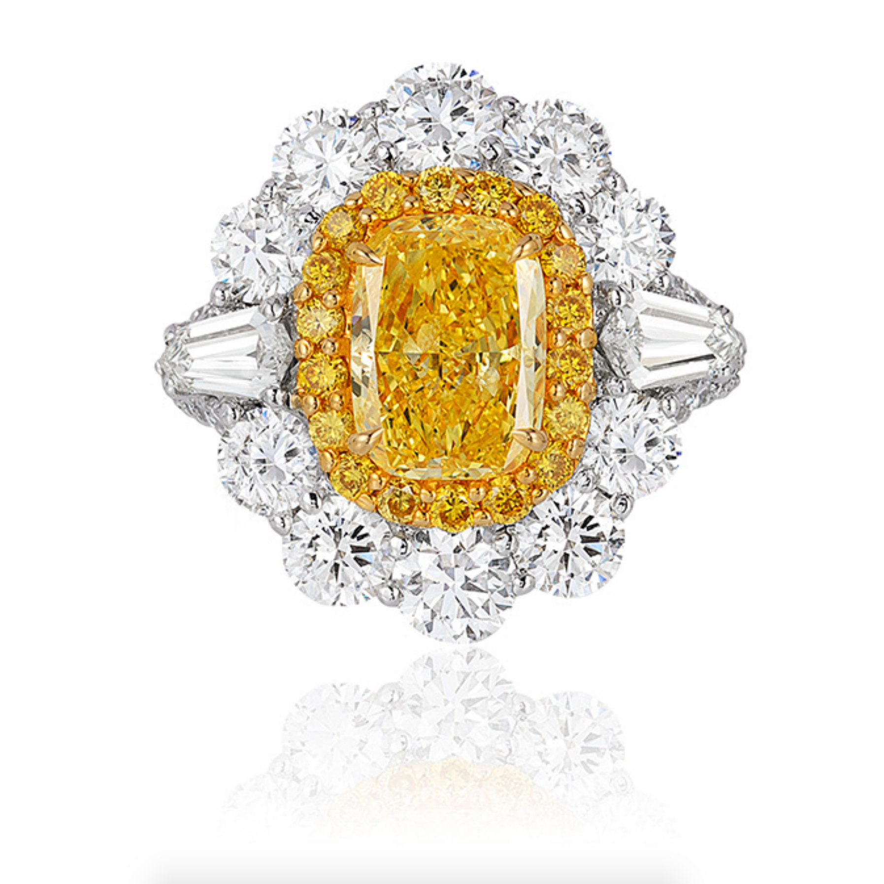 Bright yellow diamond fancy ring - jemdiamonds. Buy Diamonds Antwerp